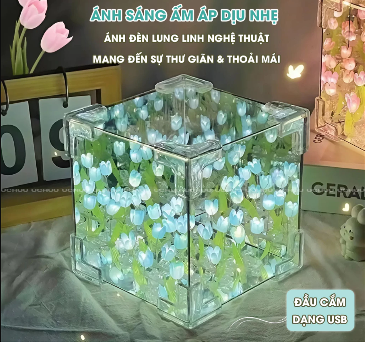 Đèn Gương Tulip DIY