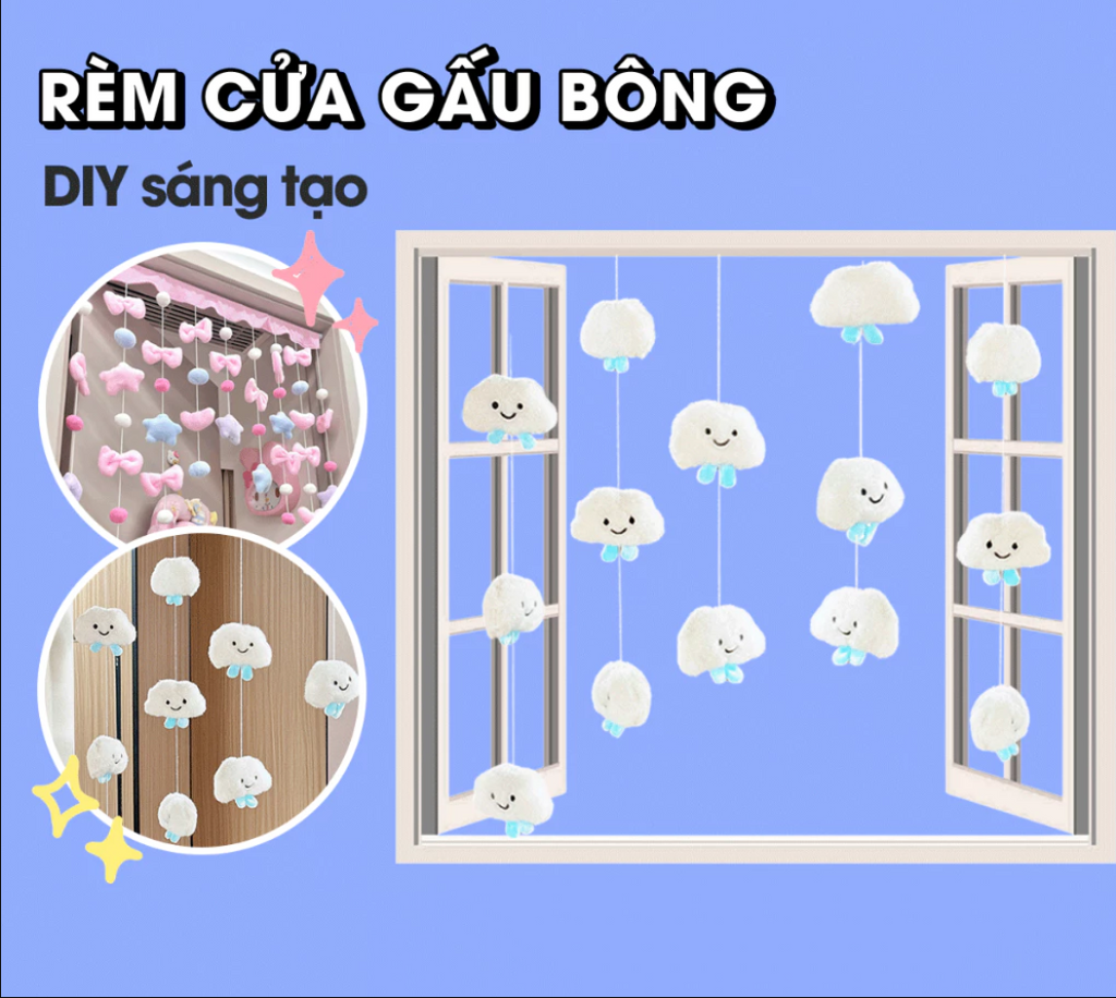 Rèm Cửa Gấu Bông