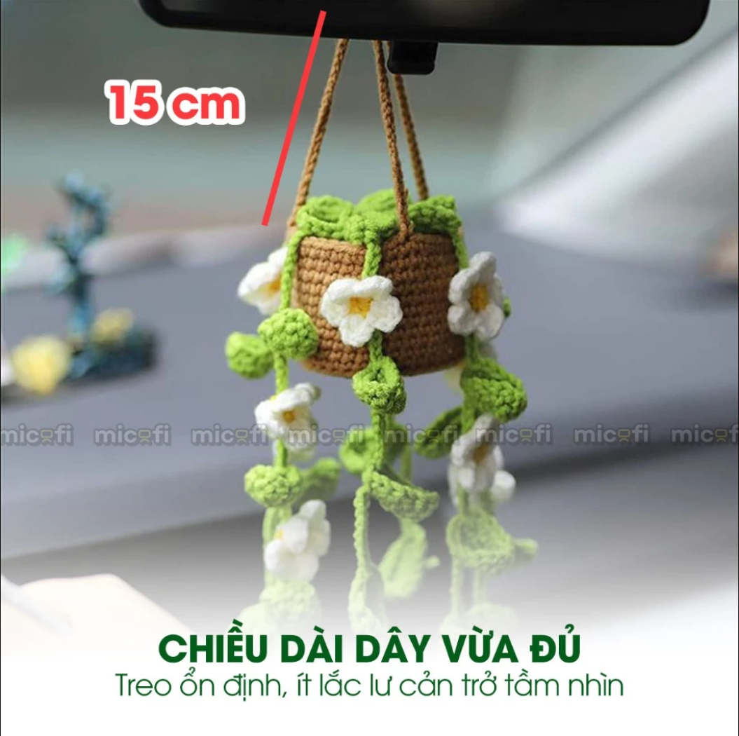 Chậu Cây Len Treo Mini